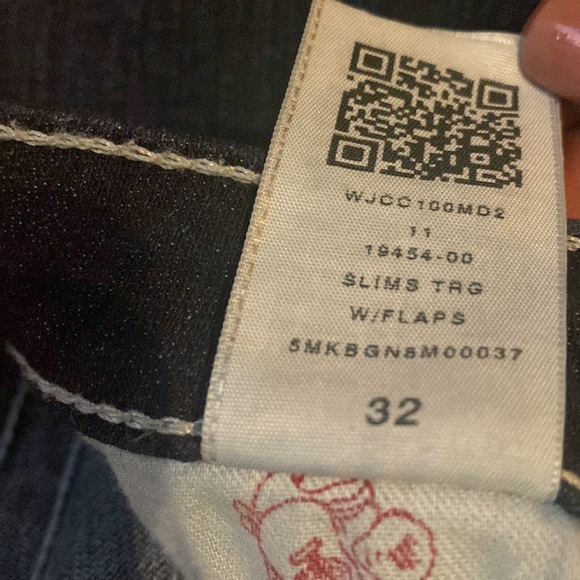 True Religion Womens Slim Straight Blue Jeans - Picture 7 of 7